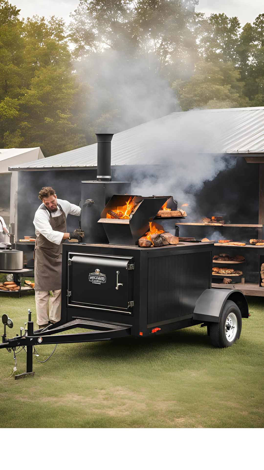 Bbq Smoker On A Trailer