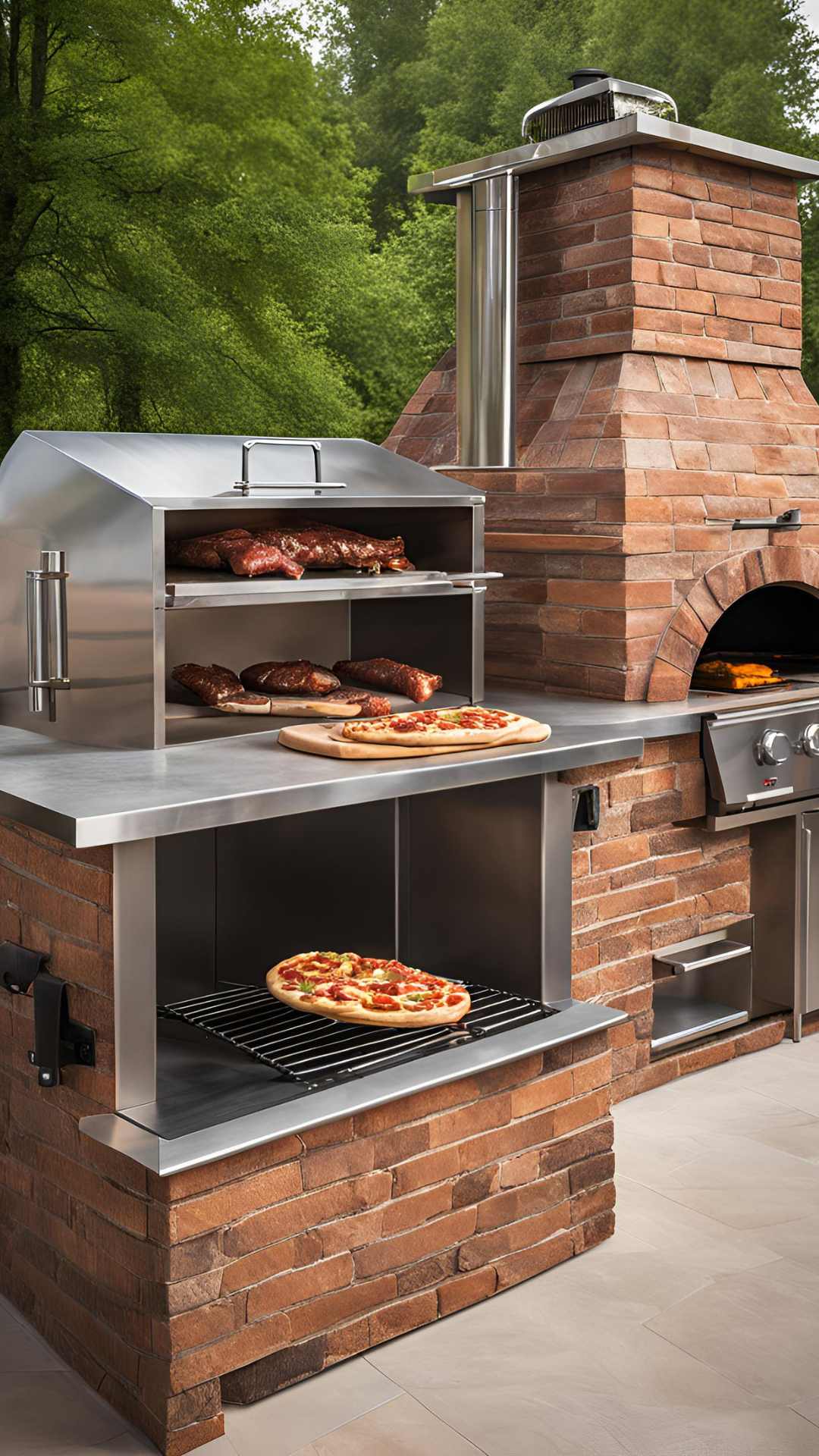 Bbq With Pizza Oven