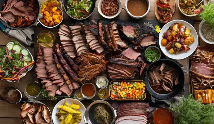 Booker's Backyard BBQ Spread