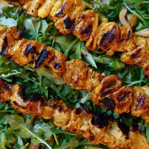 Grilled Chicken Thigh Skewers