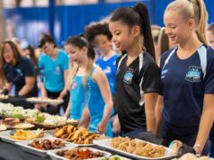 bbq-spectators-gymnastics-invitational