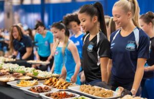 bbq-spectators-gymnastics-invitational