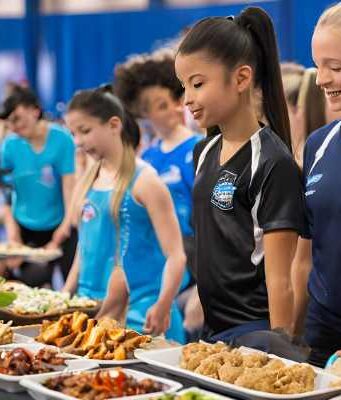 bbq-spectators-gymnastics-invitational