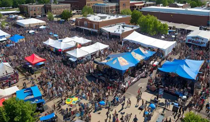 bbq_fest_jonesboro_ar_aerial_view_downtown