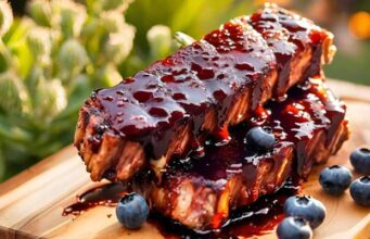 blueberry_bourbon_bbq_sauce_grilled_ribs_summer_barbecue_recipe