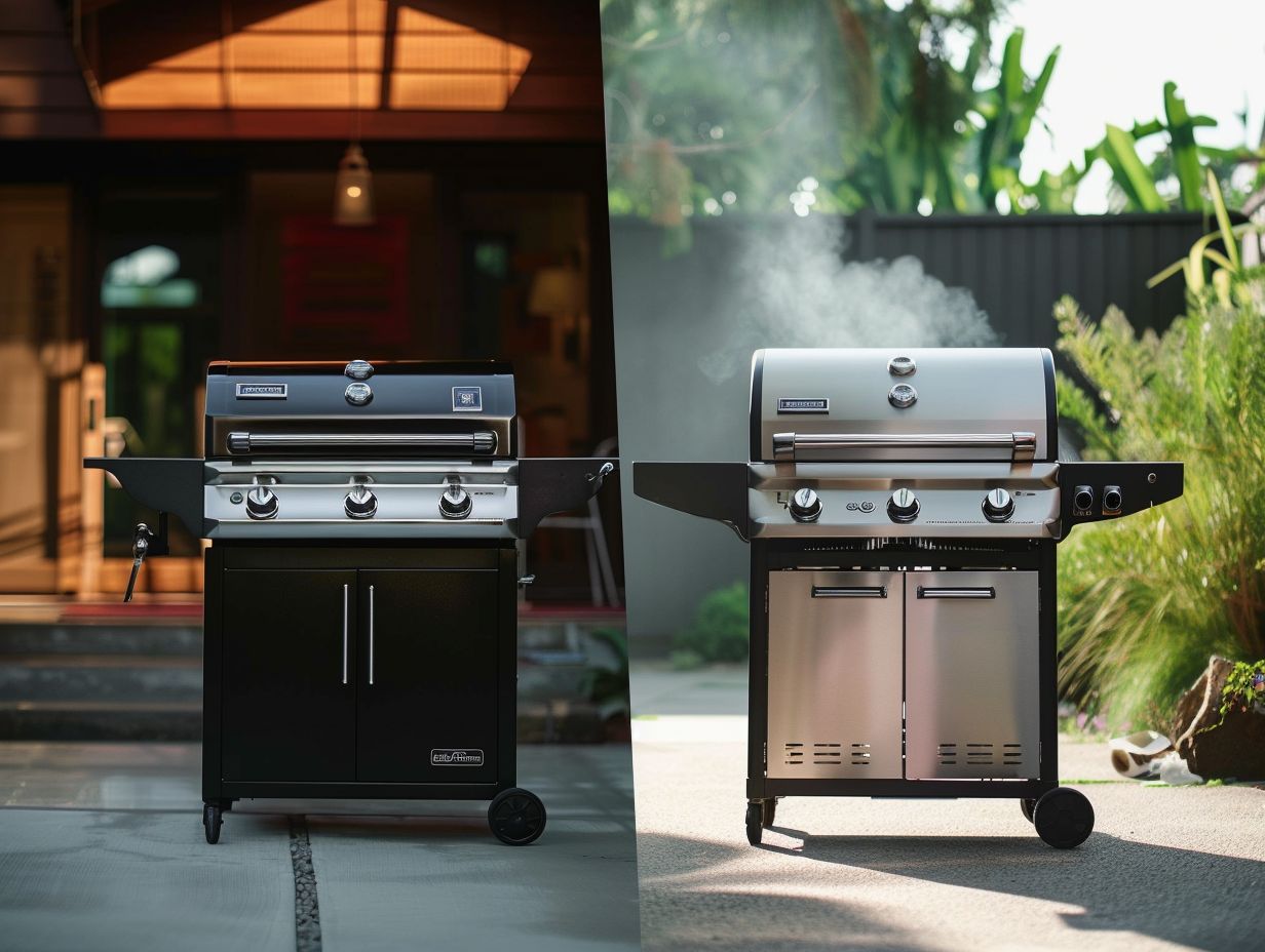 What are the main differences between gas and charcoal grills?