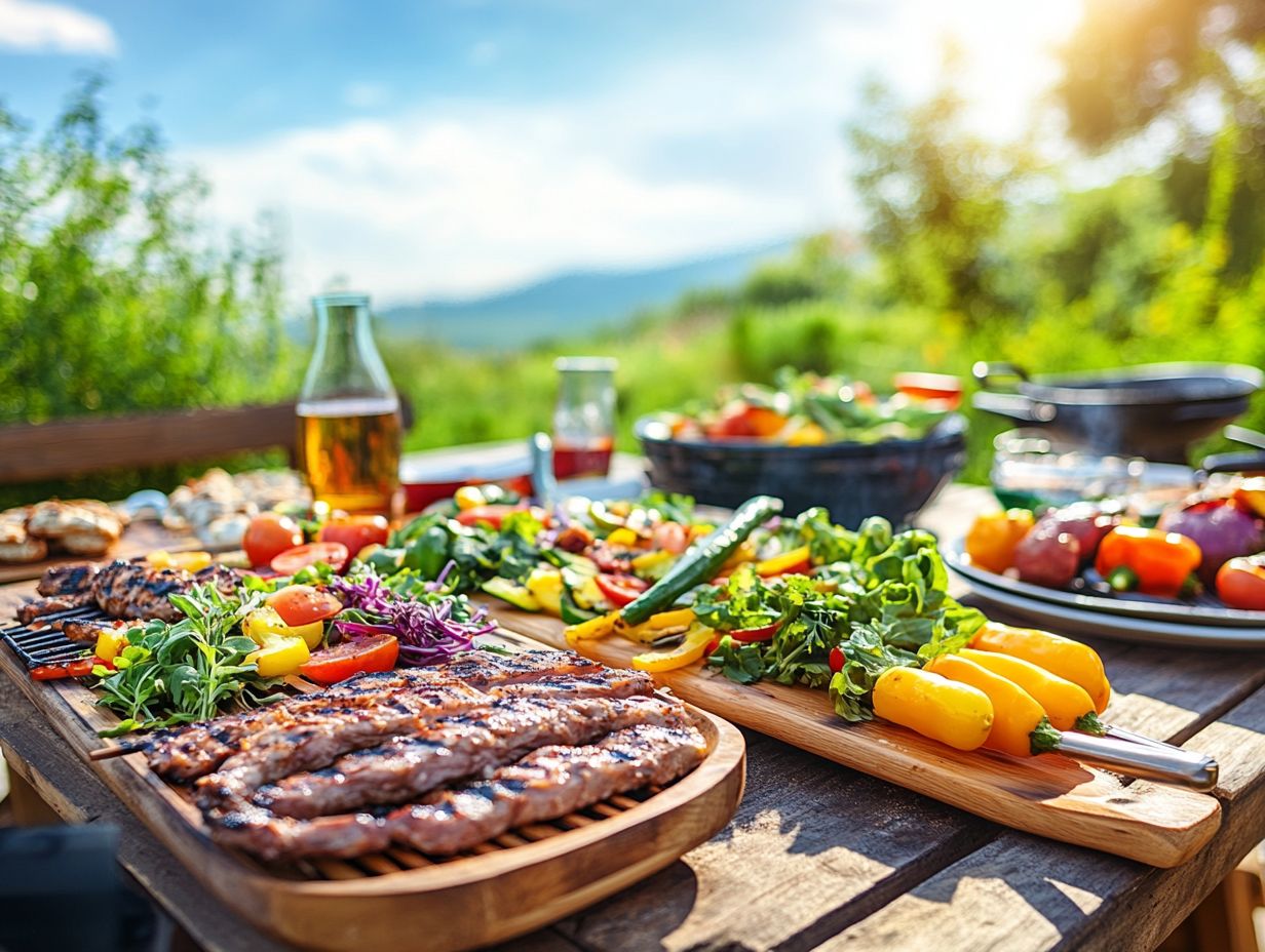 2. How can I make my BBQ meals healthier?