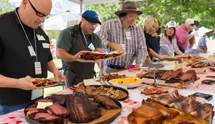 san_antonio_bbq_cookoff_judging_table_delicious_dishes