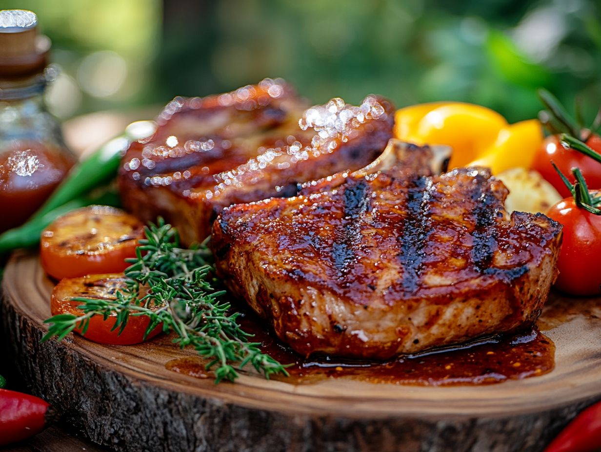 5. BBQ Pork Chops with Homemade Sauce